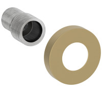 Эксцентрик с отражателем Сунержа Tube d5 см G 1/2 x G 3/4 НР золотой шёлк матовый 32-1507-0000