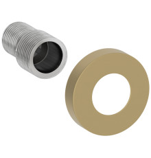 Эксцентрик с отражателем Сунержа Tube d5 см G 1/2 x G 3/4 НР золотой шёлк матовый 32-1507-0000