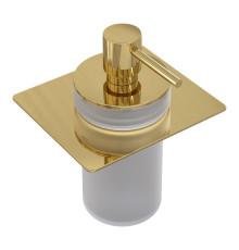 Дозатор для жидкого мыла встраиваемый Boheme Space золото 10966-G-DISP