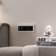 Рамка из поликарбоната на 3 поста Split белый/черный, soft-touch W0033068