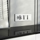 Рамка из поликарбоната на 4 поста Split белый/черный, soft-touch W0043068