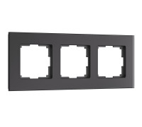 Рамка из стекла на 3 поста Senso черный soft-touch W0033108