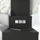 Рамка из стекла на 3 поста Senso черный soft-touch W0033108