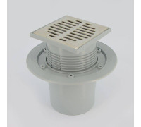 Трап McAlpine MRFG3V-110 115x115 мм вертикальный выпуск 110 мм сухой затвор MRFG3V-110