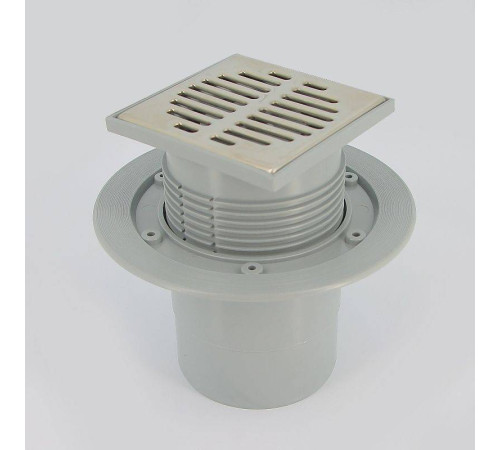 Трап McAlpine MRFG3V-110 115x115 мм вертикальный выпуск 110 мм сухой затвор MRFG3V-110