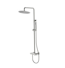 Душевая стойка Boheme Stick Linea со смесителем и верхним душем 30 см матовый никель 128-NB.3