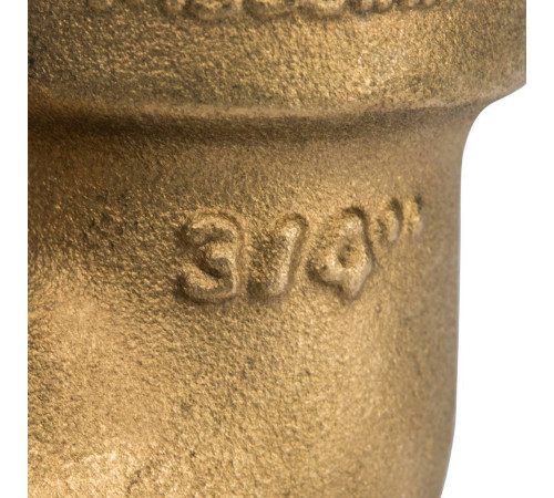Угольник латунный STOUT с упором НВ 3/4 SFT-0015-000034