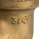 Угольник латунный STOUT с упором НВ 3/4 SFT-0015-000034