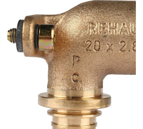 Угольник настенный REHAU RAUTITAN RX+ 20-R 1/2 с длинным нарезным патрубком 14563631001