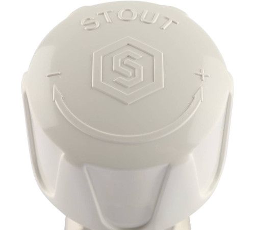 Клапан терморегулирующий ручной STOUT SVRs угловой 3/4 с неподъемным шпинделем SVRs-1152-000020