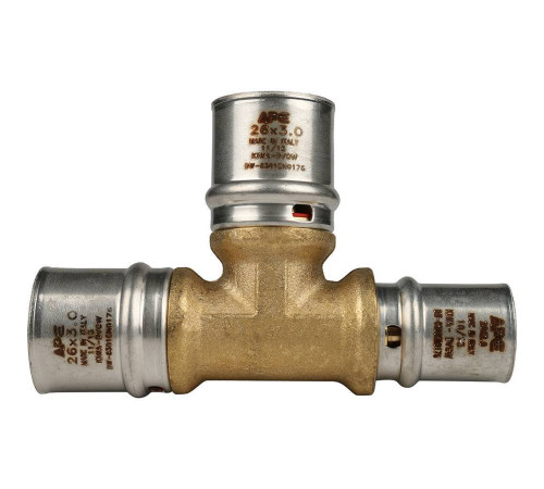 Тройник переходной STOUT 26х26х20 пресс для металлопластиковых труб SFP-0005-262620