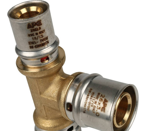 Тройник переходной STOUT 26х26х20 пресс для металлопластиковых труб SFP-0005-262620