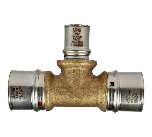 Тройник переходной STOUT 32x20x32 мм пресс для металлопластиковых труб SFP-0005-322032