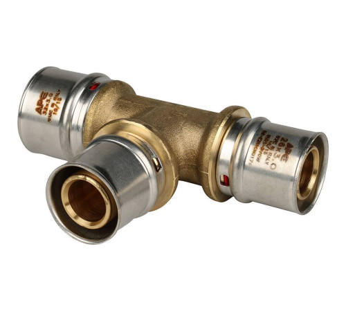 Тройник переходной STOUT 32x26x26 мм пресс для металлопластиковых труб SFP-0005-322626