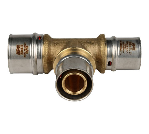 Тройник переходной STOUT 32x26x26 мм пресс для металлопластиковых труб SFP-0005-322626