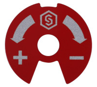 Диск индикаторный для коллекторов STOUT синий/красный SMB 6801 000610