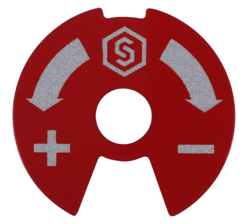 Диск индикаторный для коллекторов STOUT синий/красный SMB 6801 000610