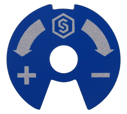 Диск индикаторный для коллекторов STOUT синий/красный SMB 6801 000610