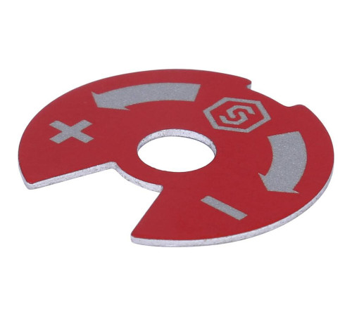 Диск индикаторный для коллекторов STOUT синий/красный SMB 6801 000610