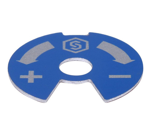 Диск индикаторный для коллекторов STOUT синий/красный SMB 6801 000610