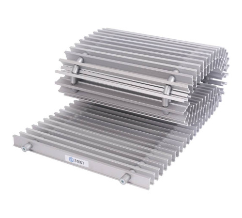 Конвектор внутрипольный STOUT SCN 110х240х1000 мм с роликовой решеткой SCN-1100-1124100