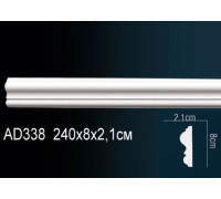 Молдинг Perfect AD338 полиуретановый 2000х50х20 мм AD338