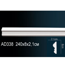 Молдинг Perfect AD338 полиуретановый 2000х50х20 мм AD338