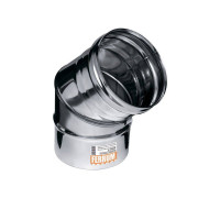 Колено дымохода Ferrum 135° AISI 430 0.8 мм Ф180 мм Аf2323