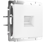 Розетка Ethernet RJ-45 cat. 6A экранированная (белый матовый) W5120001
