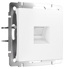 Розетка Ethernet RJ-45 cat. 6A экранированная (белый матовый) W5120001