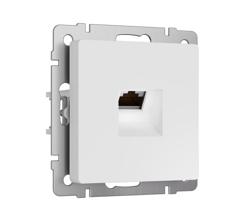 Розетка Ethernet RJ-45 cat. 6A экранированная (белый матовый) W5120001