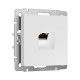 Розетка Ethernet RJ-45 cat. 6A экранированная (белый матовый) W5120001