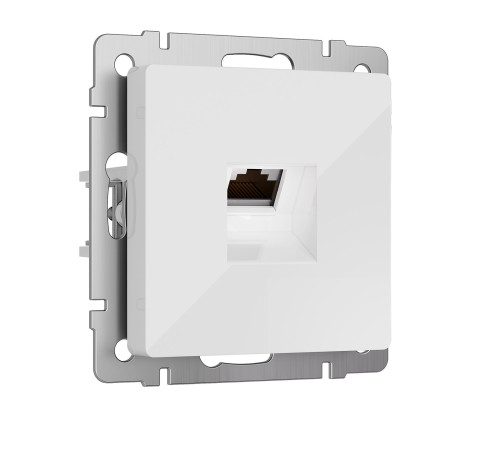 Розетка Ethernet RJ-45 cat. 6A экранированная (белый) W5120101