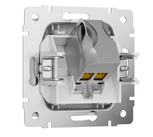 Розетка Ethernet RJ-45 cat. 6A экранированная (белый) W5120101