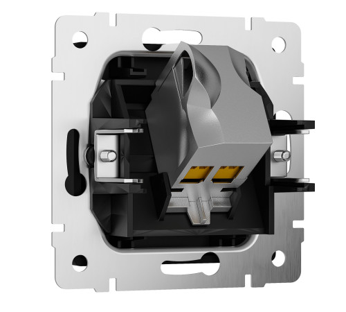 Розетка Ethernet RJ-45 cat. 6A экранированная (черный матовый) W5120108