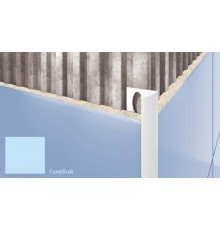 Профиль для плитки внешний Cezar 7 мм голубой S120