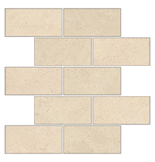 Мозаика Kerranova Marble Trend K-1003/LR/m13 Crema Marfil 30.7x30.7 см K-1003/LR/m13/307x307x10