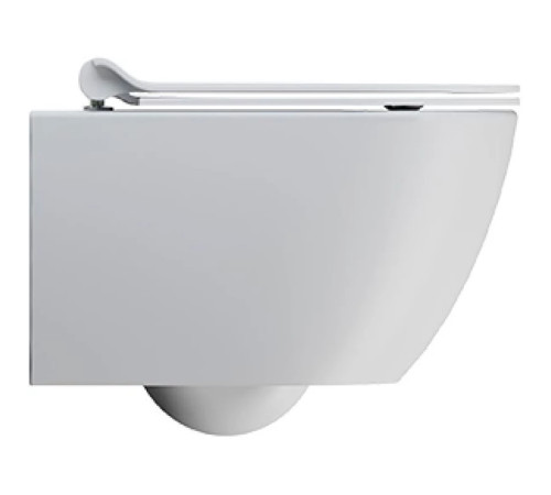 Унитаз подвесной безободковый GSI Pura 500x360 мм Swirlflush белый матовый 8816FR509