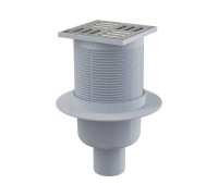 Трап для душа Alca 105х105 мм вертикальный выпуск 50/105 мм комбинированный затвор APV32