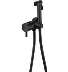 Гигиенический душ со смесителем Boheme Uno черный матовый 467-B
