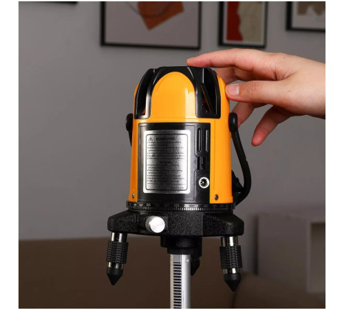 Лазерный уровень DEKO LL57 PRO SET 2 PREMIUM 5 линий красный луч кейс штатив 1 м 065-0262