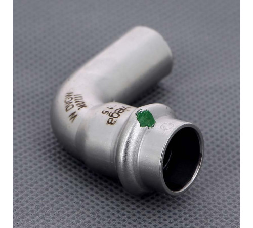 Отвод однораструбный 90° Viega Sanpress Inox пресс нержавеющая сталь 15 мм 435707