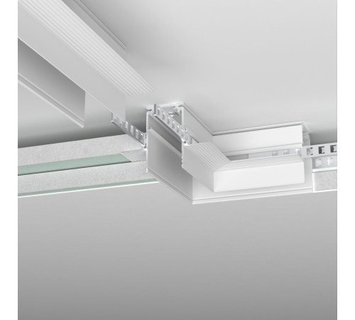 Slim Magnetic Коннектор угловой для встраиваемого шинопровода под ГКЛ 12,5мм белый 85212/00 85212/00