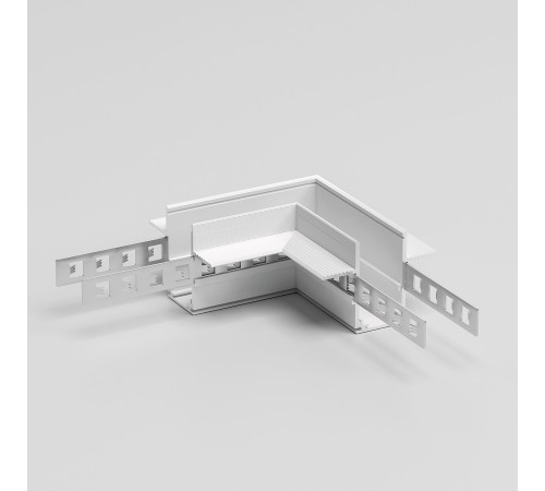 Slim Magnetic Коннектор угловой для встраиваемого шинопровода под ГКЛ 12,5мм белый 85212/00 85212/00