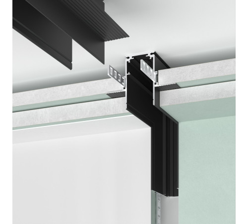 Slim Magnetic Коннектор угловой внутренний для встраиваемого шинопровода под ГКЛ 12,5мм черный 85211/00 85211/00