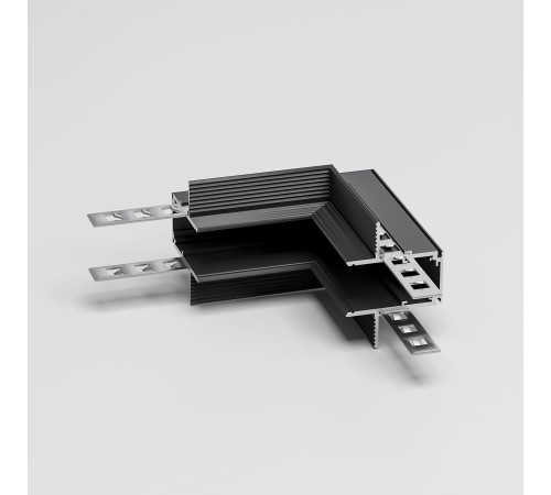 Slim Magnetic Коннектор угловой внутренний для встраиваемого шинопровода под ГКЛ 12,5мм черный 85211/00 85211/00
