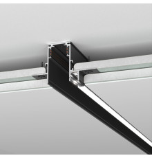 Slim Magnetic Шинопровод встраиваемый с местом под светодиодную ленту чёрный (2м) 85132/00 85132/00