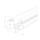 Slim Magnetic Шинопровод встраиваемый с местом под светодиодную ленту чёрный (2м) 85132/00 85132/00