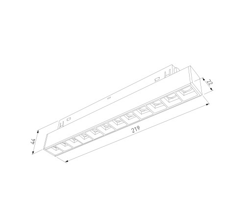 Slim Magnetic SL02 Трековый светильник 12W 4200K черный 85005/01 85005/01