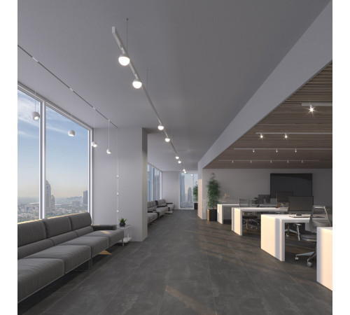 Slim Magnetic Трековый светильник 12W 4200K Lars белый 85033/01 85033/01